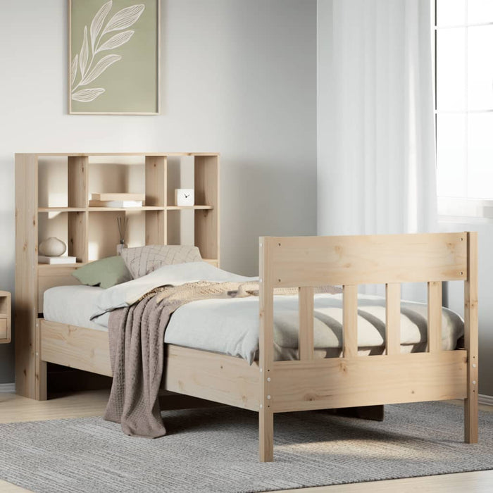 vidaXL Bed Frame without Mattress 100x200 cm Solid Wood Pine