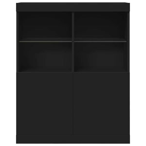 vidaXL Sideboard Black 81x37x100 cm Engineered Wood