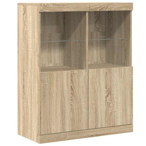 vidaXL Sideboard Sonoma Oak 81x37x100 cm Engineered Wood