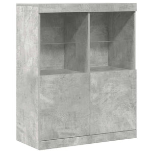 vidaXL Sideboard Concrete Grey 81x37x100 cm Engineered Wood