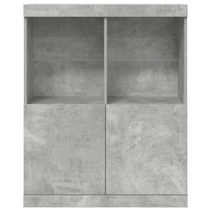 vidaXL Sideboard Concrete Grey 81x37x100 cm Engineered Wood