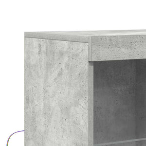 vidaXL Sideboard Concrete Grey 81x37x100 cm Engineered Wood