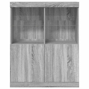 vidaXL Sideboard Grey Sonoma 81x37x100 cm Engineered Wood