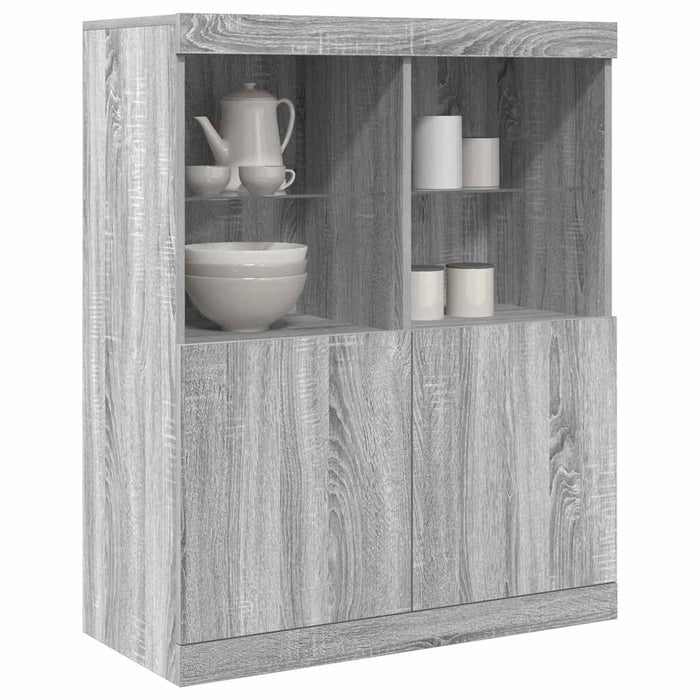 vidaXL Sideboard Grey Sonoma 81x37x100 cm Engineered Wood