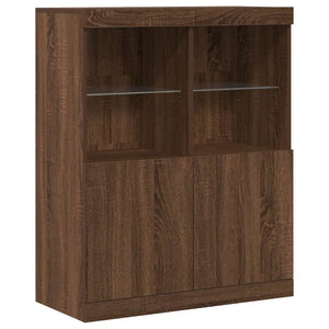 vidaXL Sideboard Brown Oak 81x37x100 cm Engineered Wood