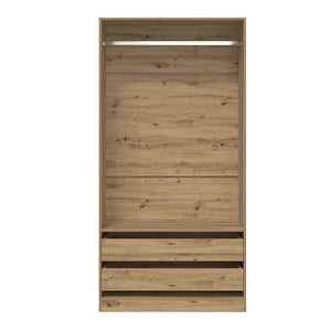 vidaXL Wardrobe Artisan Oak 100x50x200 cm Engineered Wood