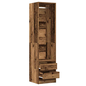 vidaXL Wardrobe Old Wood 50x50x200 cm Engineered Wood