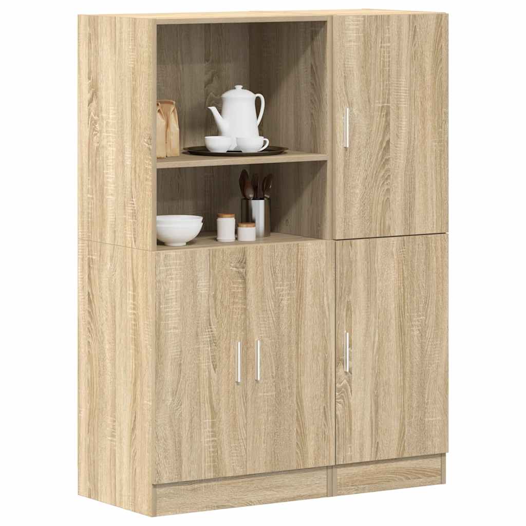 vidaXL 2 Piece Kitchen Cabinet Set Sonoma Oak Engineered Wood