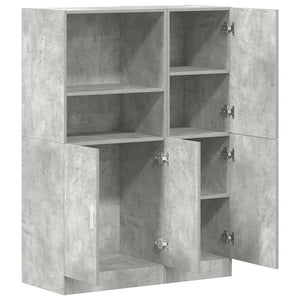 vidaXL 2 Piece Kitchen Cabinet Set Concrete Grey Engineered Wood