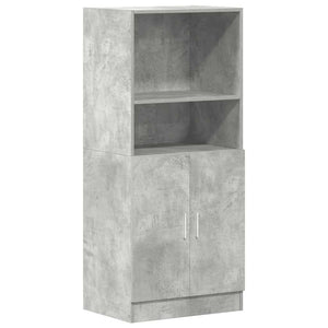 vidaXL 2 Piece Kitchen Cabinet Set Concrete Grey Engineered Wood