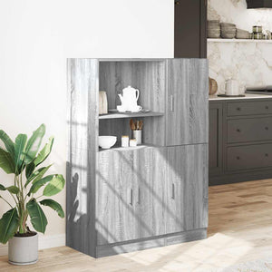 vidaXL 2 Piece Kitchen Cabinet Set Grey Sonoma Engineered Wood