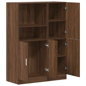 vidaXL 2 Piece Kitchen Cabinet Set Brown Oak Engineered Wood