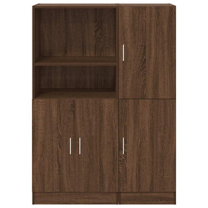 vidaXL 2 Piece Kitchen Cabinet Set Brown Oak Engineered Wood