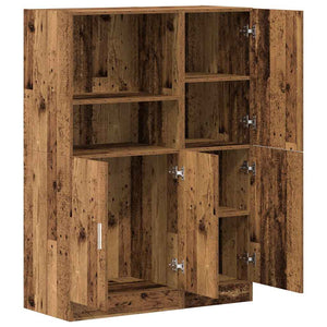 vidaXL 2 Piece Kitchen Cabinet Set Old Wood Engineered Wood