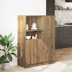 vidaXL 2 Piece Kitchen Cabinet Set Artisian Oak Engineered Wood