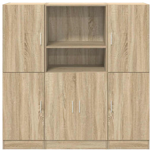 vidaXL 3 Piece Kitchen Cabinet Set Sonoma Oak Engineered Wood