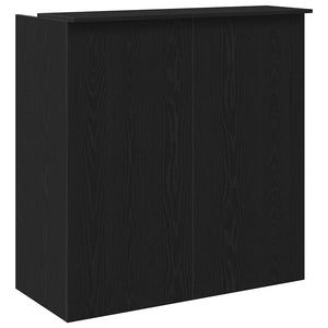 vidaXL Reception Desk Black Oak 100x50x103.5 cm Engineered Wood