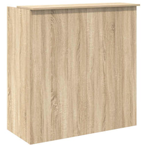 vidaXL Reception Desk Sonoma Oak 100x50x103.5 cm Engineered Wood