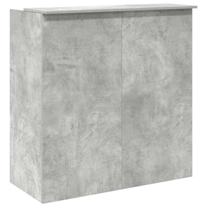 vidaXL Reception Desk Concrete Grey 100x50x103.5 cm Engineered Wood