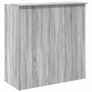 vidaXL Reception Desk Grey Sonoma 100x50x103.5 cm Engineered Wood