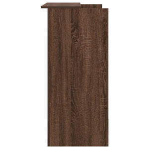 vidaXL Reception Desk Brown Oak 100x50x103.5 cm Engineered Wood