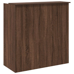 vidaXL Reception Desk Brown Oak 100x50x103.5 cm Engineered Wood