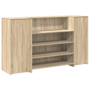 vidaXL Reception Desk Sonoma Oak 180x50x103.5 cm Engineered Wood