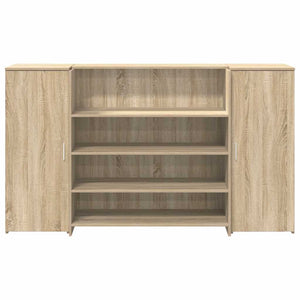 vidaXL Reception Desk Sonoma Oak 180x50x103.5 cm Engineered Wood