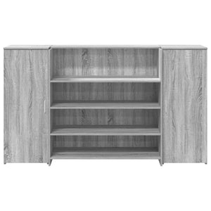 vidaXL Reception Desk Grey Sonoma 180x50x103.5 cm Engineered Wood