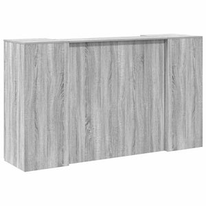 vidaXL Reception Desk Grey Sonoma 180x50x103.5 cm Engineered Wood