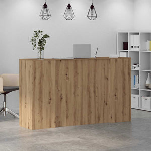 vidaXL Reception Desk Artisan Oak 180x50x103.5 cm Engineered Wood