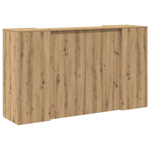 vidaXL Reception Desk Artisan Oak 180x50x103.5 cm Engineered Wood