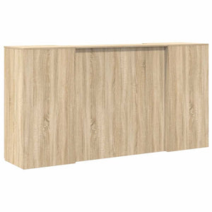 vidaXL Reception Desk Sonoma Oak 200x50x103.5 cm Engineered Wood