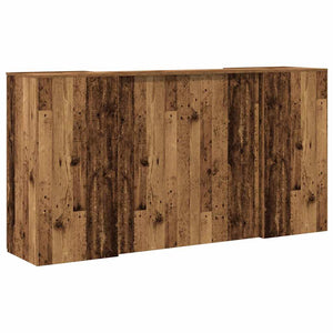 vidaXL Reception Desk Old Wood 200x50x103.5 cm Engineered Wood