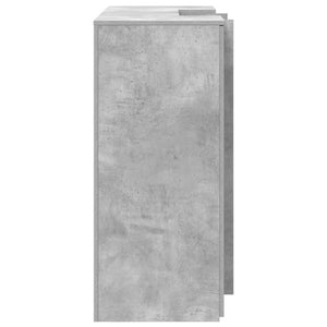 vidaXL Reception Desk Concrete Grey 135x50x103.5 cm Engineered Wood