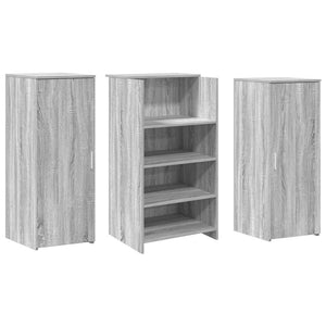 vidaXL Reception Desk Grey Sonoma 135x50x103.5 cm Engineered Wood