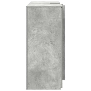 vidaXL Reception Desk Concrete Grey 155x50x103.5 cm Engineered Wood