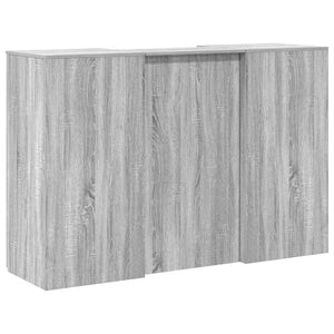 vidaXL Reception Desk Grey Sonoma 155x50x103.5 cm Engineered Wood