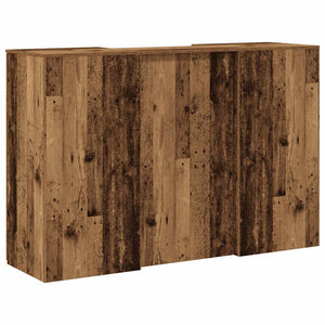 vidaXL Reception Desk Old Wood 155x50x103.5 cm Engineered Wood