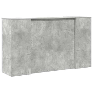 vidaXL Reception Desk Concrete Grey 180x50x103.5 cm Engineered Wood