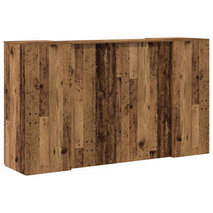 vidaXL Reception Desk Old Wood 180x50x103.5 cm Engineered Wood