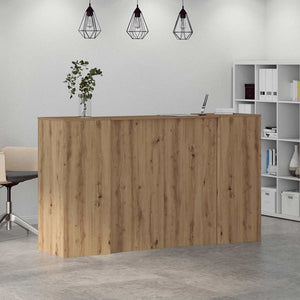 vidaXL Reception Desk Artisan Oak 180x50x103.5 cm Engineered Wood