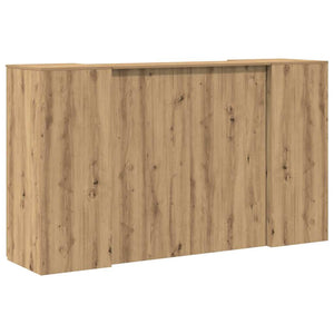 vidaXL Reception Desk Artisan Oak 180x50x103.5 cm Engineered Wood