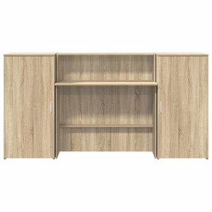 vidaXL Reception Desk Sonoma Oak 200x50x103.5 cm Engineered Wood