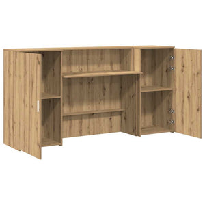 vidaXL Reception Desk Artisan Oak 200x50x103.5 cm Engineered Wood