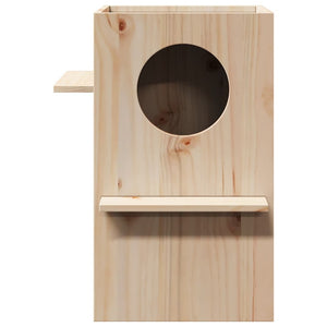 vidaXL Cat House 43x43x60 cm Solid Wood Pine