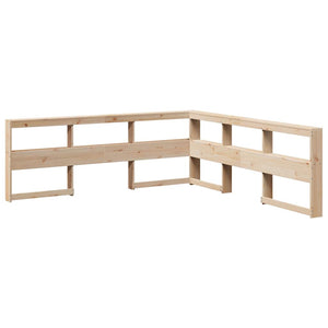 vidaXL Bookcase Bed without Mattress 200x200cm Solid Wood Pine