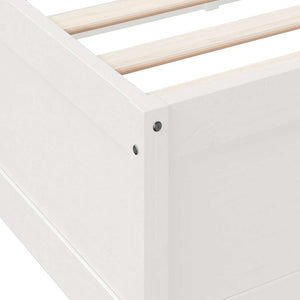 vidaXL Bookcase Bed without Mattress White 180x200cm Solid Wood Pine