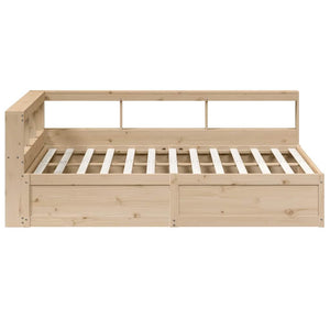 vidaXL Bookcase Bed without Mattress 160x200cm Solid Wood Pine