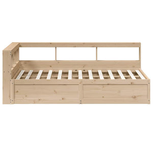 vidaXL Bookcase Bed without Mattress 120x200cm Solid Wood Pine